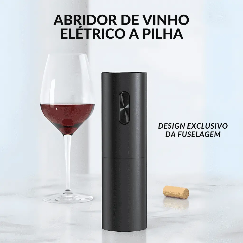 Abridor-de-vinho-elétrico-Automático-à-Pilha-design-exclusivo